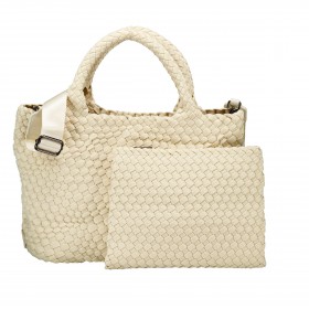 Handtasche Cleo mit herausnehmbarem Etui Creme