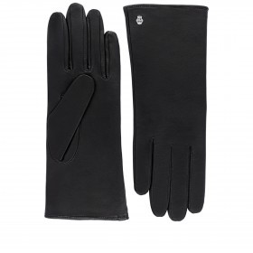 Handschuhe Hamburg Damen Leder Wollfutter Größe 7 Black