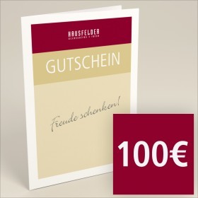 Gutschein zum selber ausdrucken Wert 100 Euro