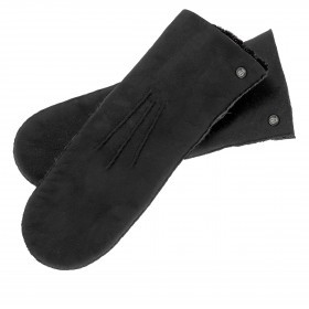 Fäustlinge Unisex Lammfell Größe XL Black