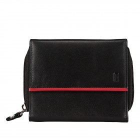 Geldbörse Multicolor Schwarz Rot