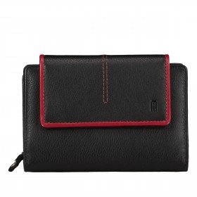 Geldbörse Multicolor Schwarz Rot