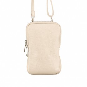 Handytasche Dollaro mit Schulterriemen Beige