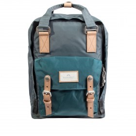 Rucksack Jungle Series Macaroon mit Laptopfach 13 Zoll Volumen 16 Liter Charcoal Teal