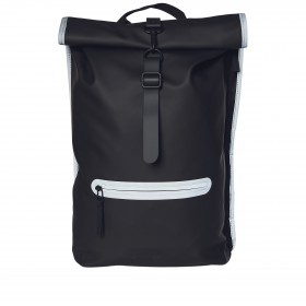 Rucksack Rolltop Reflective mit Laptopfach 16 Zoll Black