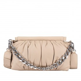 Umhängetasche / Clutch Soft Volume Lucy Silky Leather Light Beige