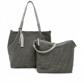 Shopper Elke Bag in Bag zweiteiliges Set Grey