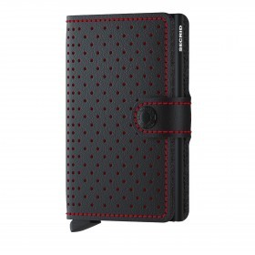 Geldbörse Miniwallet Perforated Black Red