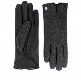 Handschuhe Grünwald für Damen Loden-Leder Größe 7 Black