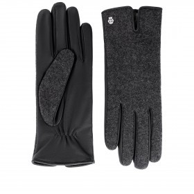 Handschuhe Grünwald für Damen Loden-Leder Größe 8 Black