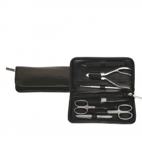 Manikürset Nappa 8 tlg. Schwarz