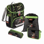 Schulranzen Light-2 LIGHT2 Set 4-teilig T-Rex, Farbe: grün/oliv, Marke: Step by Step, Abmessungen in cm: 29x37.5x21, Bild 1 von 8