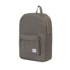 Rucksack Classic Volumen 21 Liter Canteen Crosshatch, Farbe: grün/oliv, Marke: Herschel, EAN: 0828432108961, Abmessungen in cm: 28x45x12, Bild 2 von 4