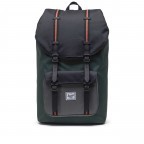 Rucksack Little America Rubber Straps Volumen 23 Liter Garden Topiary-Black-Gargoyle, Farbe: grün/oliv, Marke: Herschel, EAN: 0828432560455, Abmessungen in cm: 28x50x17, Bild 1 von 5