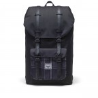 Rucksack Little America einfarbig Volumen 23 Liter Black Grayscale Plaid, Farbe: bunt, Marke: Herschel, EAN: 0828432560462, Abmessungen in cm: 28.56x49.9x17.78, Bild 1 von 5