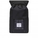 Rucksack Retreat einfarbig Volumen 18 Liter Black Grayscale Plaid, Farbe: bunt, Marke: Herschel, EAN: 0828432560325, Abmessungen in cm: 34x46x12, Bild 5 von 5