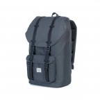 Rucksack Little America einfarbig Volumen 23 Liter Dark Shadow, Farbe: anthrazit, Marke: Herschel, EAN: 0828432082988, Abmessungen in cm: 28.56x49.9x17.78, Bild 2 von 4