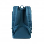 Rucksack Little America Volumen 23 Liter Indian Teal Tan, Farbe: blau/petrol, Marke: Herschel, EAN: 0828432100972, Abmessungen in cm: 28x50x17, Bild 4 von 4
