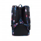 Rucksack Little America Rubber Straps Volumen 23 Liter Floral Blur Black Rubber, Farbe: bunt, Marke: Herschel, EAN: 0828432109234, Abmessungen in cm: 28x50x17, Bild 4 von 4