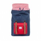 Rucksack Little America Medium Volumen 14 Liter Navy Red, Farbe: blau/petrol, Marke: Herschel, EAN: 0828432050482, Abmessungen in cm: 28x43x12, Bild 4 von 4