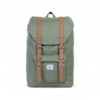 Rucksack Little America Medium Volumen 14 Liter Deep Lichen Green, Farbe: grün/oliv, Marke: Herschel, EAN: 0828432101504, Abmessungen in cm: 28x43x12, Bild 1 von 4