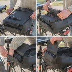 Fahrradtasche / Rucksack Bike Bag Pro für Gepäckträger Schwarz, Farbe: schwarz, Marke: Onemate, EAN: 8720648099410, Abmessungen in cm: 29x41x16, Bild 12 von 12