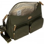 Umhängetasche X-BAG & X-Travel Oliva, Farbe: grün/oliv, Marke: Brics, EAN: 8016623140896, Abmessungen in cm: 34x24x8, Bild 6 von 7