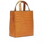 Tasche Paper Bag Tote Bag S Waxy Kroko Pumpkin Spice, Farbe: orange, Marke: Liebeskind Berlin, EAN: 4099593007080, Abmessungen in cm: 23x25x11.5, Bild 2 von 4