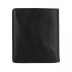 Geldbörse Langley 075 mit RFID-Schutz Schwarz, Farbe: schwarz, Marke: Flanigan, EAN: 4066727001856, Abmessungen in cm: 9x10.5x2.5, Bild 3 von 4