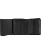 Geldbörse Langley 077 mit RFID-Schutz Schwarz, Farbe: schwarz, Marke: Flanigan, EAN: 4066727001870, Abmessungen in cm: 10x12.5x2.5, Bild 4 von 4