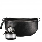 Gürteltasche Silberbeschlag Schwarz, Farbe: schwarz, Marke: Hausfelder Manufaktur, EAN: 4065646013162, Abmessungen in cm: 27x15x8, Bild 1 von 5