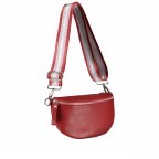 Gürteltasche Silberbeschlag Rot, Farbe: rot/weinrot, Marke: Hausfelder Manufaktur, EAN: 4065646013179, Abmessungen in cm: 27x15x8, Bild 3 von 5