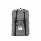 Rucksack Retreat Rubber Straps Volumen 18 Liter Raven Crosshatch Black Rubber, Farbe: grau, Marke: Herschel, EAN: 0828432092314, Abmessungen in cm: 34x46x12, Bild 1 von 5