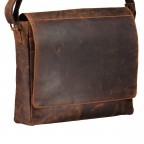 Kuriertasche Huntsville Heiner mit Laptopfach 15 Zoll Natur, Farbe: cognac, Marke: Hausfelder Manufaktur, EAN: 4065646012479, Abmessungen in cm: 39x34x9.5, Bild 2 von 6