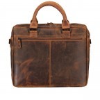 Aktentasche Huntsville Hauke mit Laptopfach 15 Zoll Natur, Farbe: cognac, Marke: Hausfelder Manufaktur, EAN: 4065646012493, Abmessungen in cm: 40x31x13, Bild 3 von 7