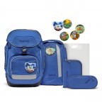 Schulranzen Pack Eco Hero Set 6-teilig WaldmonstBär, Farbe: blau/petrol, Marke: Ergobag, EAN: 4057081151431, Abmessungen in cm: 28x40x25, Bild 1 von 11