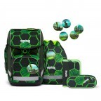Schulranzen Cubo Set 5-teilig VolltreffBär, Farbe: grün/oliv, Marke: Ergobag, EAN: 4057081177141, Abmessungen in cm: 28x40x25, Bild 1 von 6