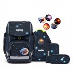 Schulranzen Cubo Galaxy Glow Set 5-teilig KoBärnikus, Farbe: blau/petrol, Marke: Ergobag, EAN: 4057081177073, Abmessungen in cm: 28x40x25, Bild 1 von 7