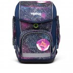 Schulranzen Cubo Super Glow Set 5-teilig Bärlaxy, Farbe: blau/petrol, Marke: Ergobag, EAN: 4057081177110, Abmessungen in cm: 28x38x25, Bild 2 von 6