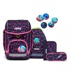 Schulranzen Cubo Lumi Set 5-teilig Bärmuda Viereck, Farbe: flieder/lila, Marke: Ergobag, EAN: 4057081151608, Abmessungen in cm: 28x40x25, Bild 1 von 8