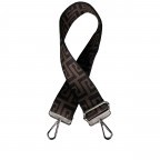 Schulterriemen Borde Silberkarabiner Dunkelbraun, Farbe: braun, Marke: Hausfelder Manufaktur, EAN: 4065646018532, Bild 1 von 2