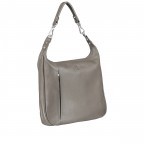 Beuteltasche Nappa Grau, Farbe: grau, Marke: Hausfelder Manufaktur, EAN: 4065646011557, Abmessungen in cm: 35x29x6, Bild 2 von 7