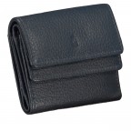 Geldbörse mit RFID-Schutz Dunkelblau, Farbe: blau/petrol, Marke: Hausfelder Manufaktur, EAN: 4065646011830, Abmessungen in cm: 10.3x8.7x1.7, Bild 2 von 5