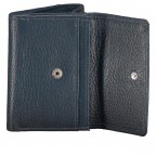 Geldbörse mit RFID-Schutz Dunkelblau, Farbe: blau/petrol, Marke: Hausfelder Manufaktur, EAN: 4065646011830, Abmessungen in cm: 10.3x8.7x1.7, Bild 4 von 5