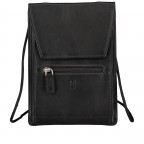 Brustbeutel / Gürteltasche Nappa Schwarz, Farbe: schwarz, Marke: Hausfelder Manufaktur, EAN: 4065646011892, Abmessungen in cm: 12x16.5x1, Bild 1 von 4