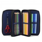 Stifteetui Maxi Mäppchen Glow Set 40-teilig Super Reflektbär, Farbe: schwarz, Marke: Ergobag, EAN: 4057081200153, Abmessungen in cm: 20.5x13.5x6.5, Bild 2 von 5
