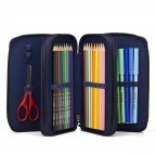 Stifteetui Maxi Mäppchen Super Glow Set 40-teilig Bärlaxy, Farbe: blau/petrol, Marke: Ergobag, EAN: 4057081200177, Abmessungen in cm: 20.5x13.5x6.5, Bild 2 von 5
