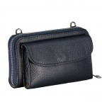 Umhängetasche / Geldbörse Wallet on Strap Dunkelblau, Farbe: blau/petrol, Marke: Hausfelder Manufaktur, EAN: 4065646013704, Abmessungen in cm: 19.5x11x4.5, Bild 2 von 6