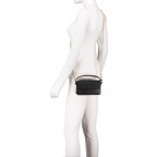 Umhängetasche Schwarz, Farbe: schwarz, Marke: Hausfelder Manufaktur, EAN: 4065646013940, Abmessungen in cm: 18x11.5x6, Bild 6 von 7