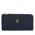 Geldbörse Flow Large Wallet Zip Around Solid Space Blue, Farbe: blau/petrol, Marke: Tommy Hilfiger, EAN: 8720642476460, Abmessungen in cm: 19x10.5x2, Bild 1 von 3